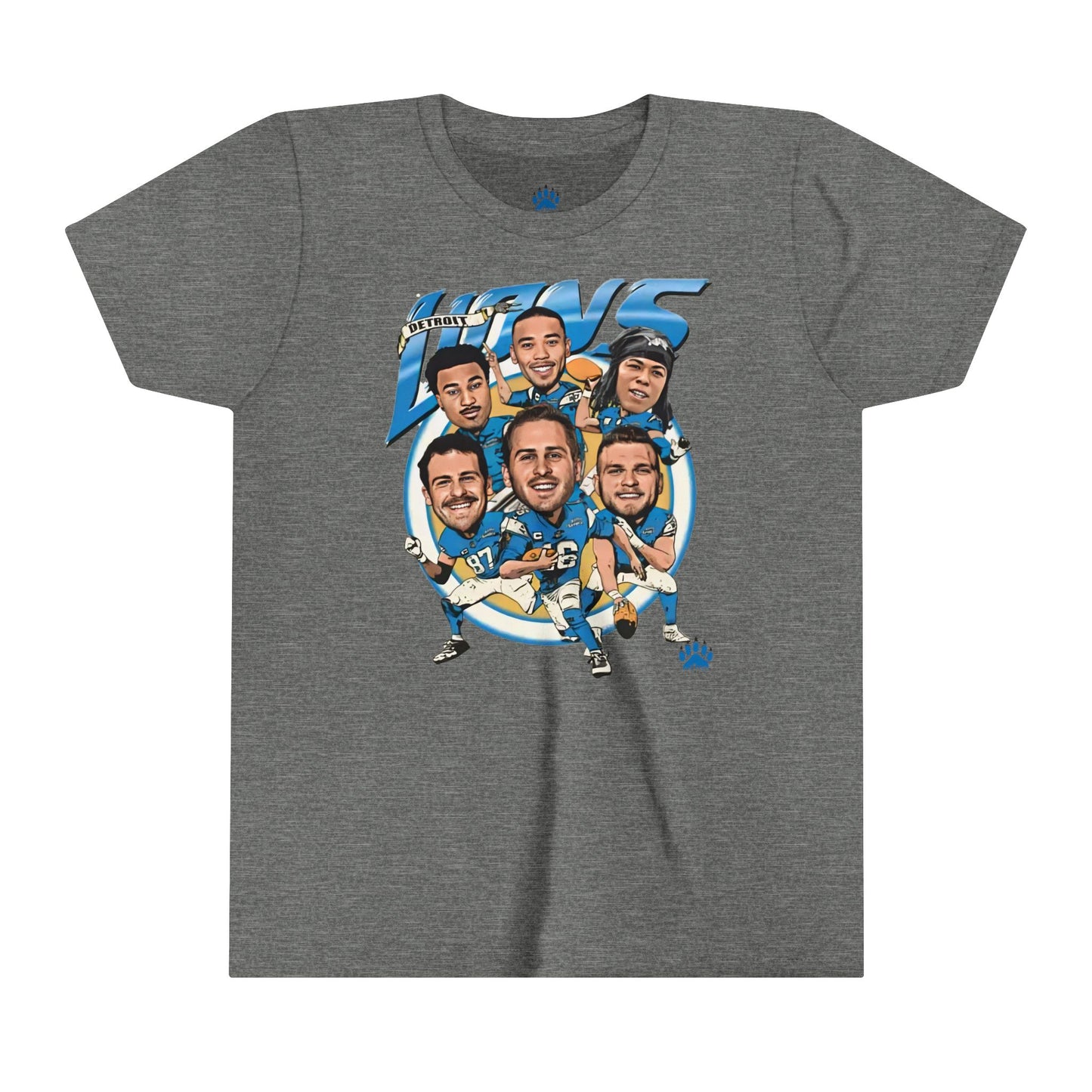 Detroit Lions Iconic Big Head Youth T-shirt