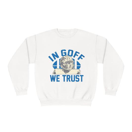 In Goff We Trust Sweatshirt – Lions Pride Edition