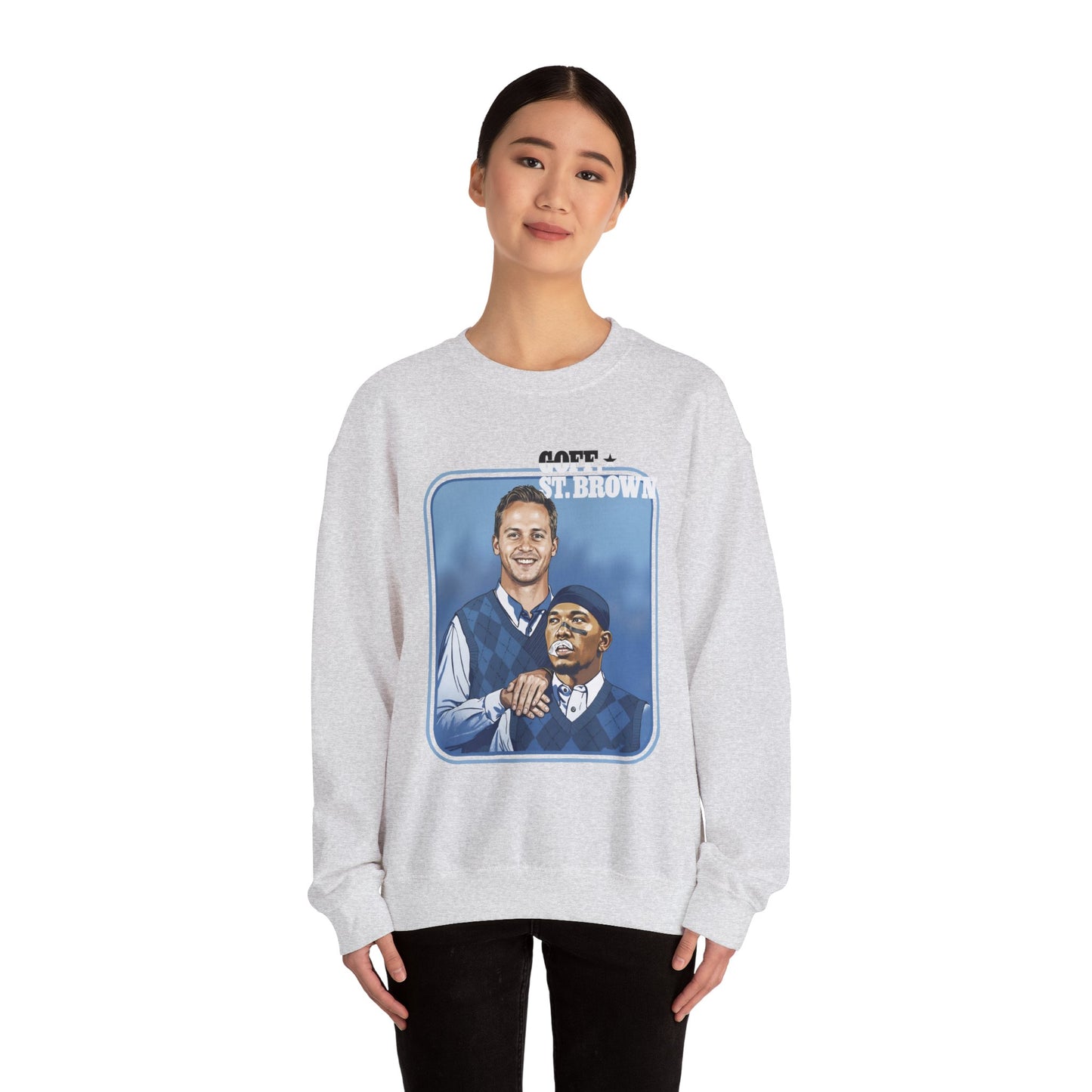Goff & St. Brown Dynamic Duo Sweatshirt
