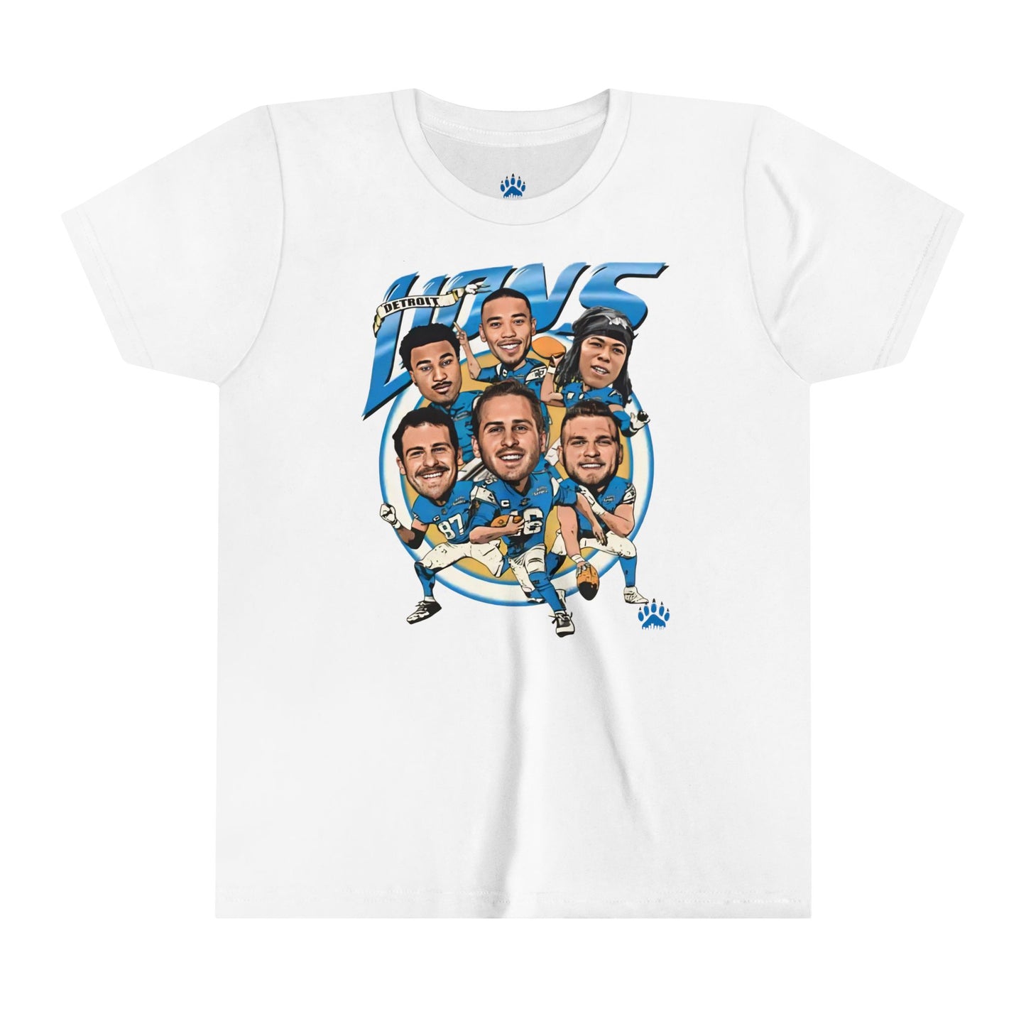 Detroit Lions Iconic Big Head Youth T-shirt