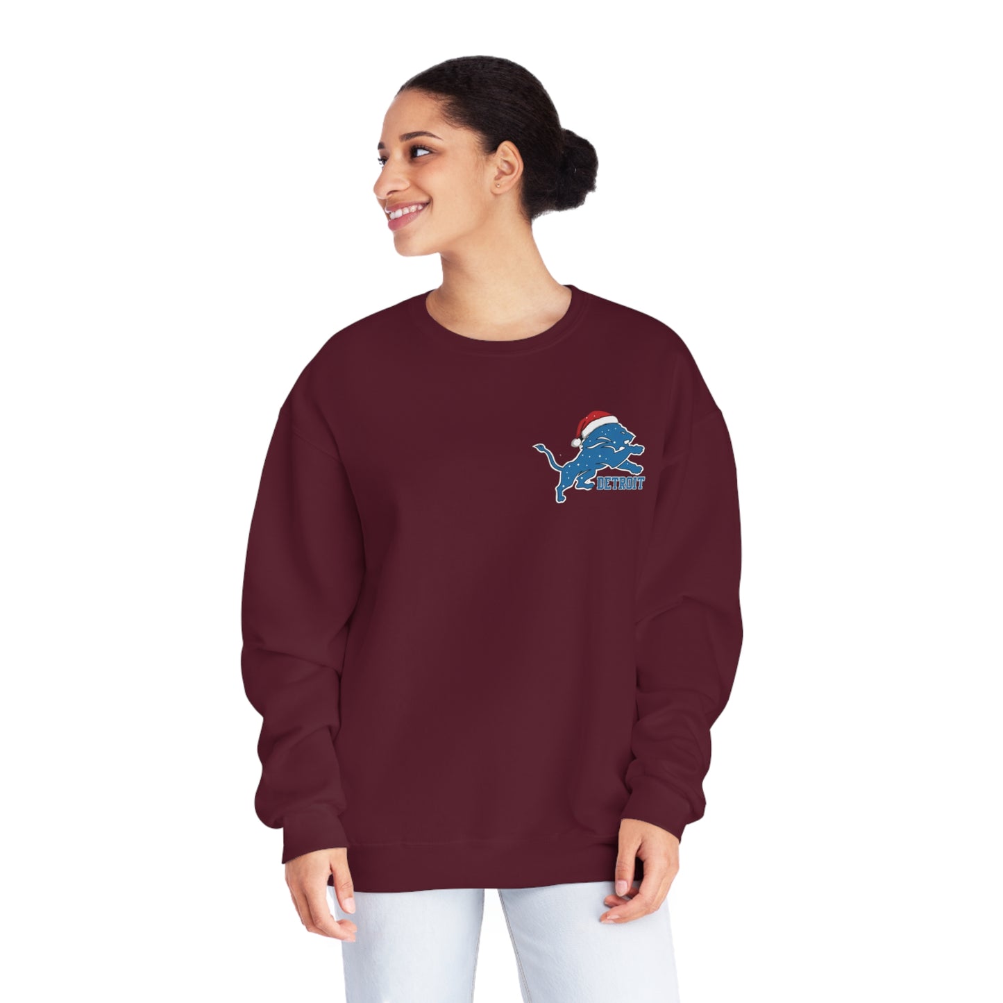 Lions Christmas Cheer Sweatshirt – Roar Through the Holidays