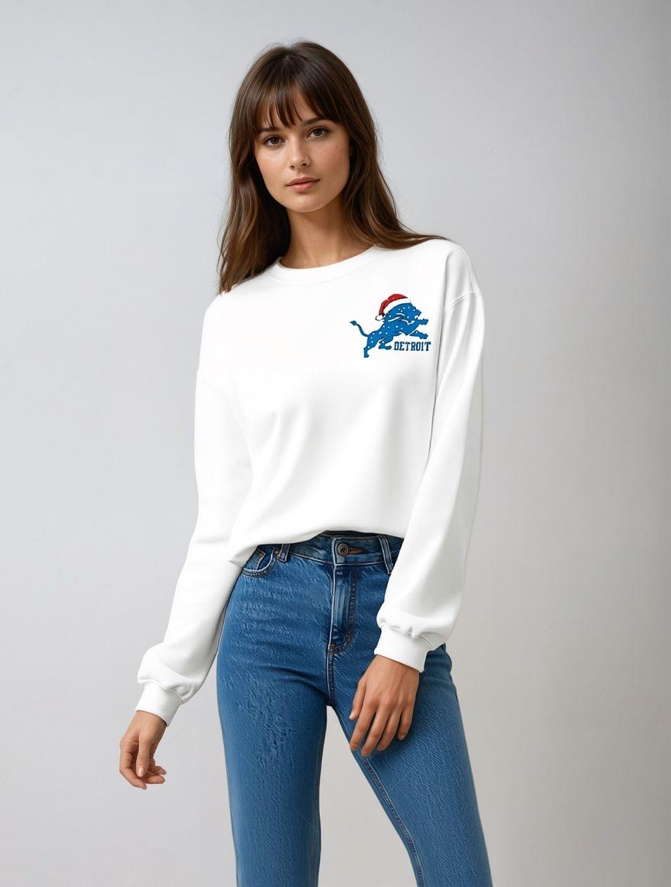 Lions Christmas Cheer Sweatshirt – Roar Through the Holidays