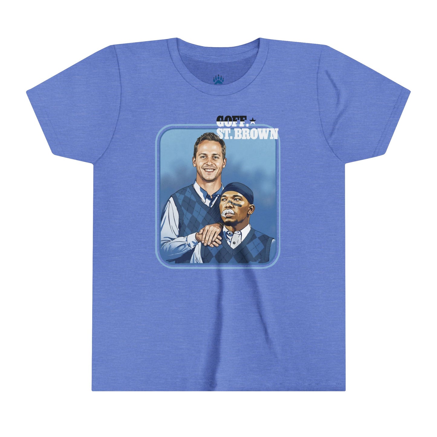 Goff & St. Brown Dynamic Duo Youth T-shirt