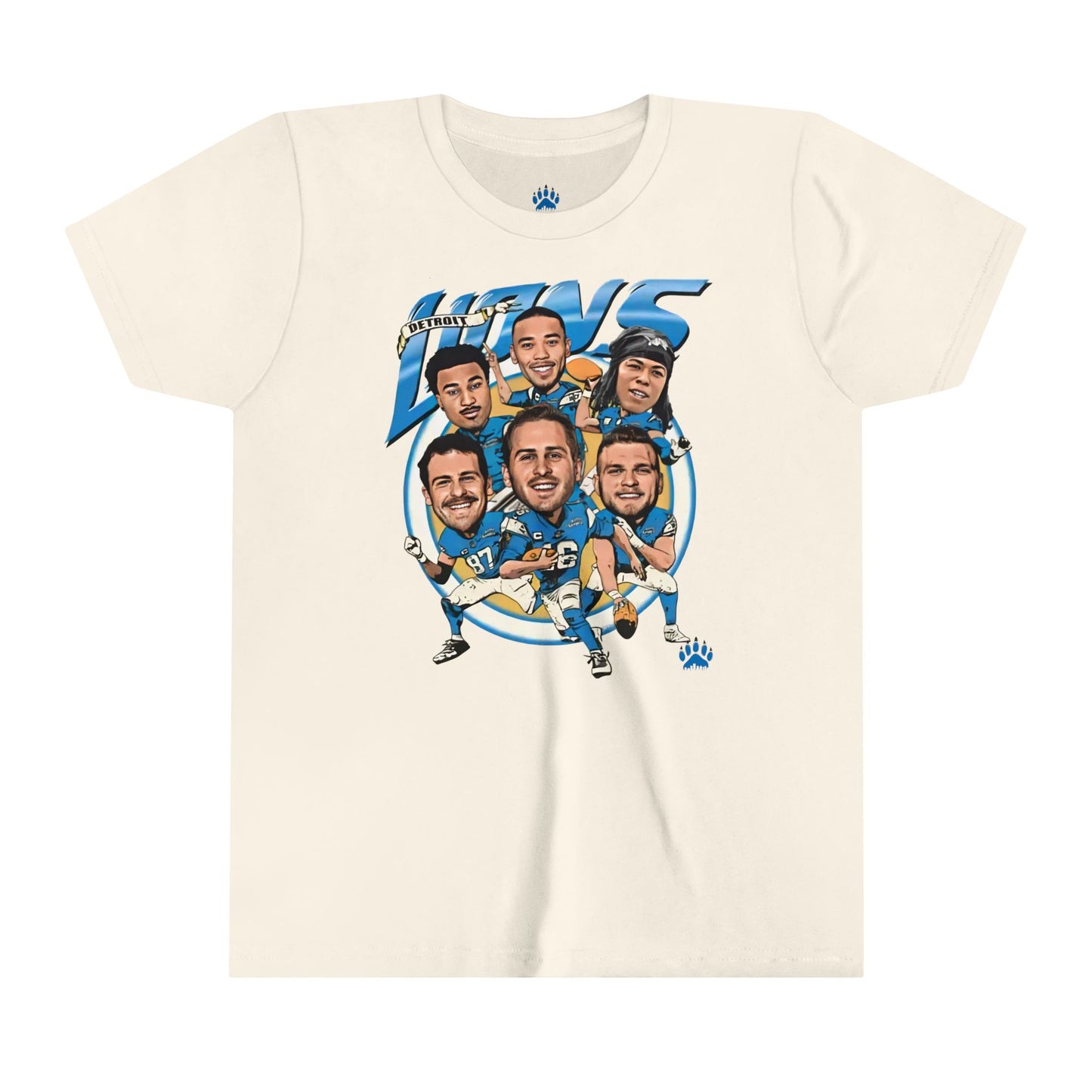 Detroit Lions Iconic Big Head Youth T-shirt