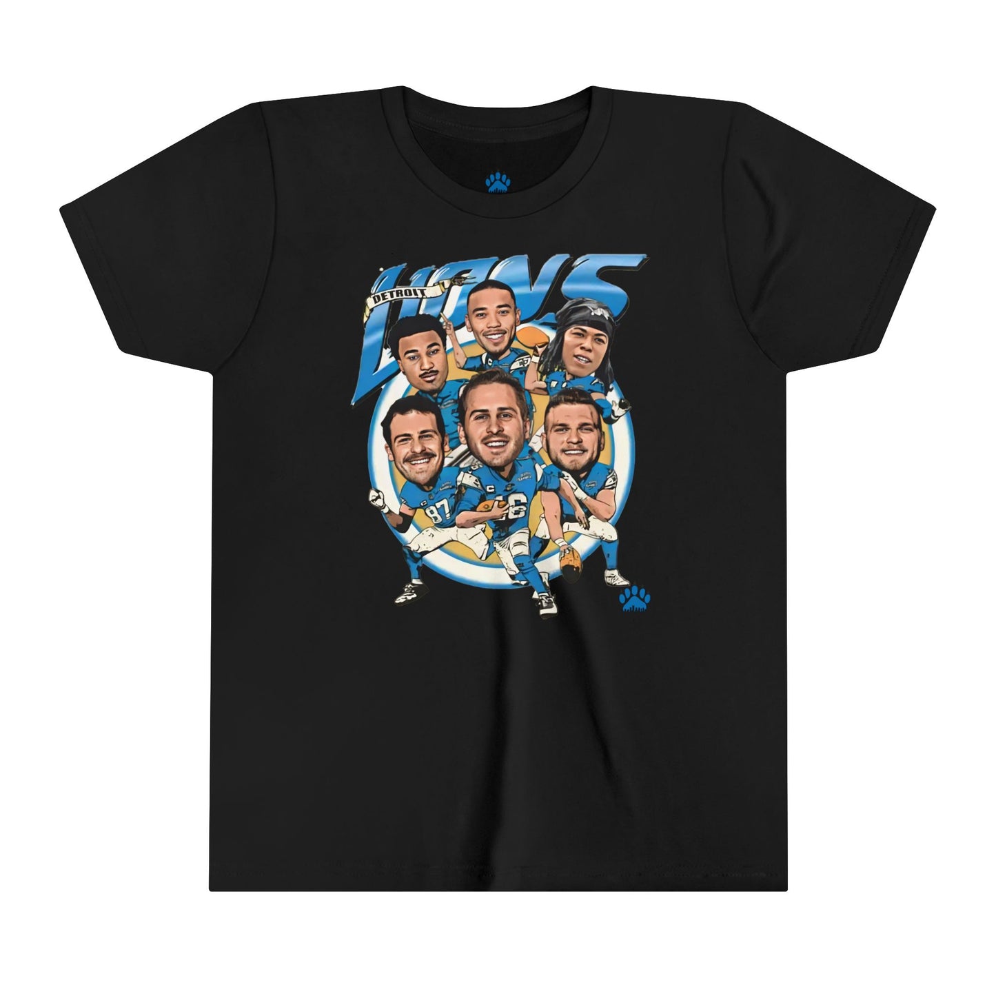 Detroit Lions Iconic Big Head Youth T-shirt