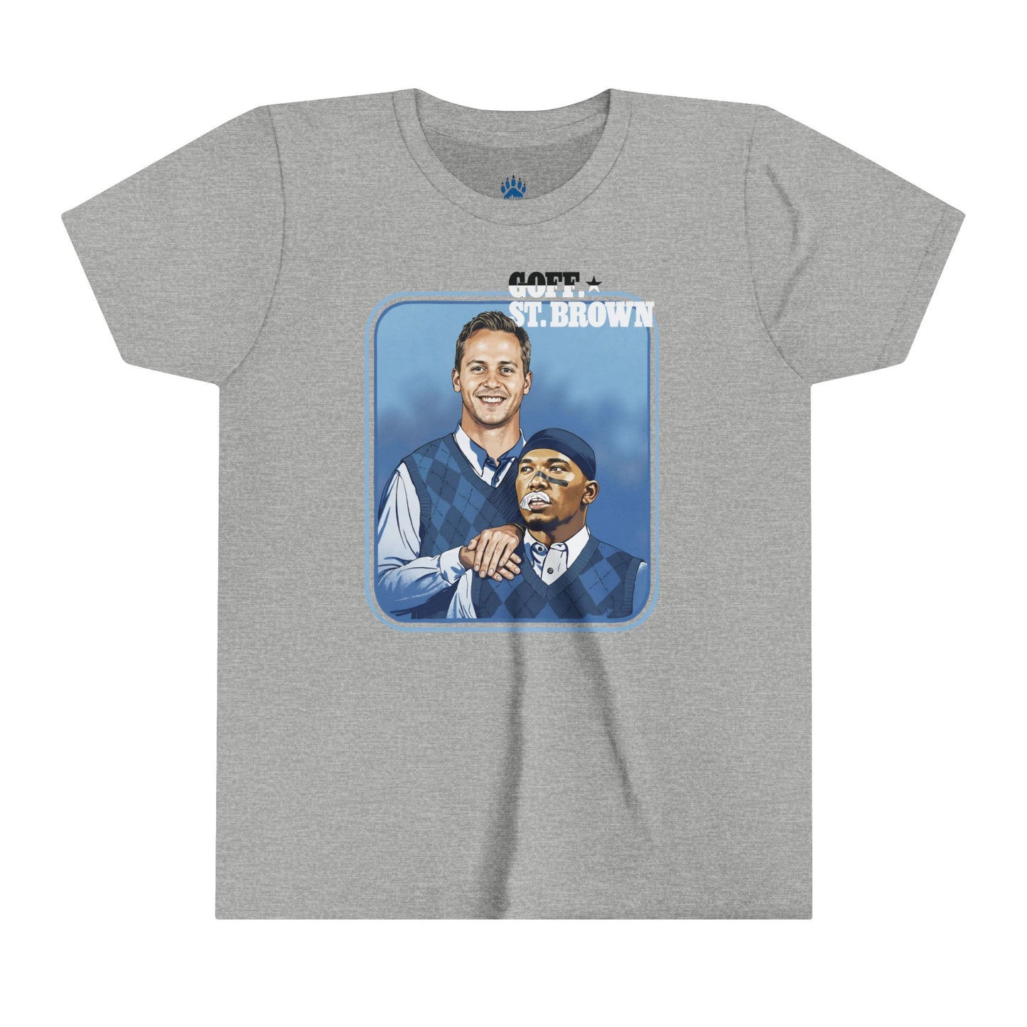 Goff & St. Brown Dynamic Duo Youth T-shirt