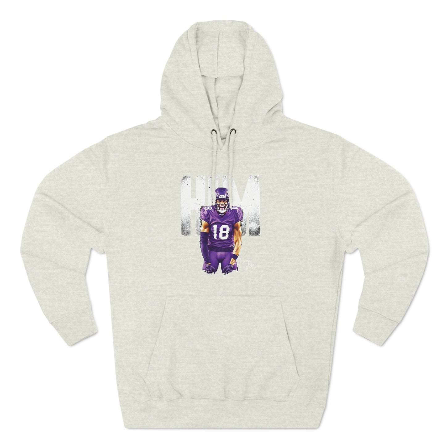 He Is Him Hoodie – Justin Jefferson Vikings Edition