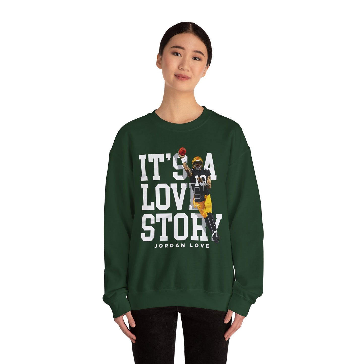 It’s a Love Story Sweatshirt – Jordan Love Packers Edition