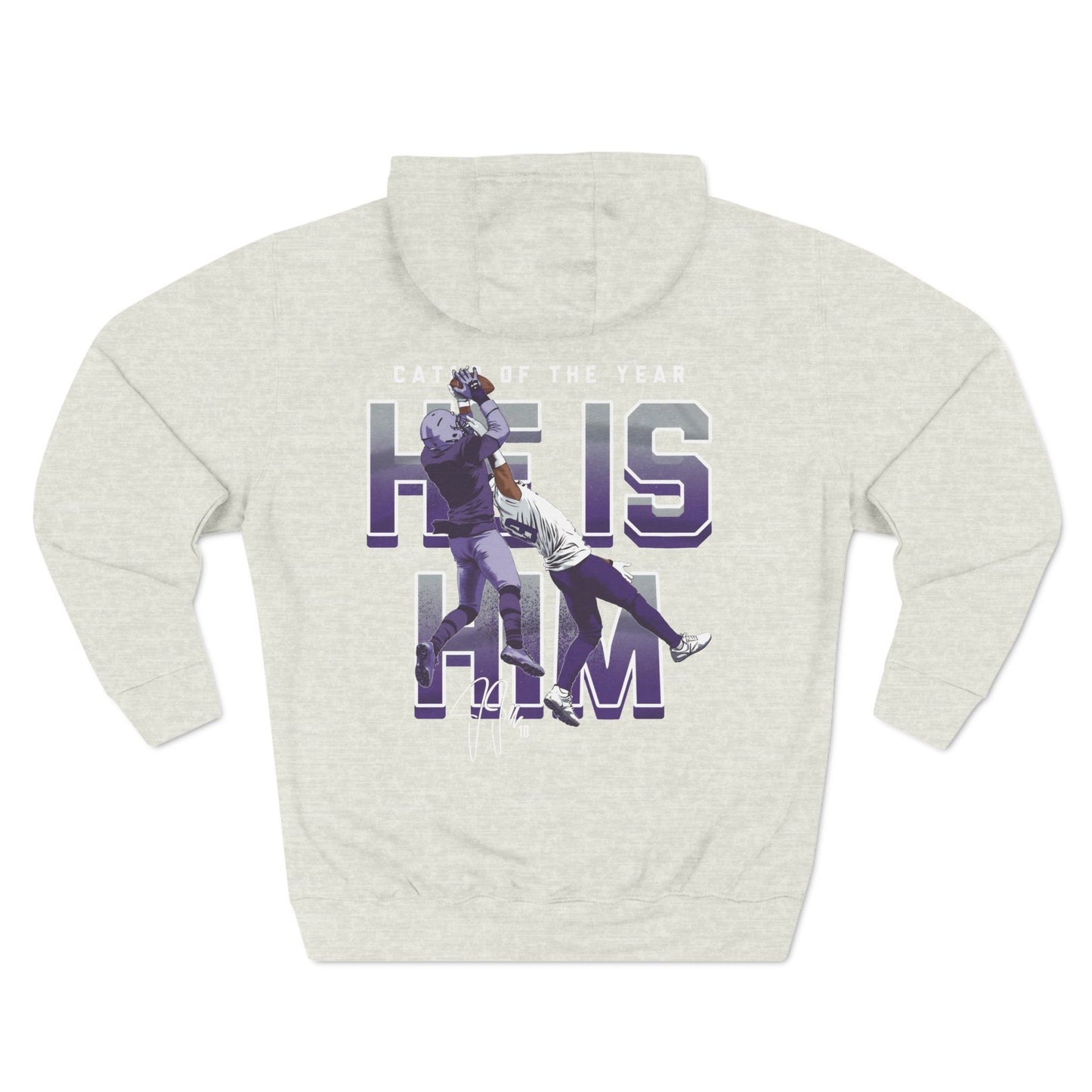 He Is Him Hoodie – Justin Jefferson Vikings Edition