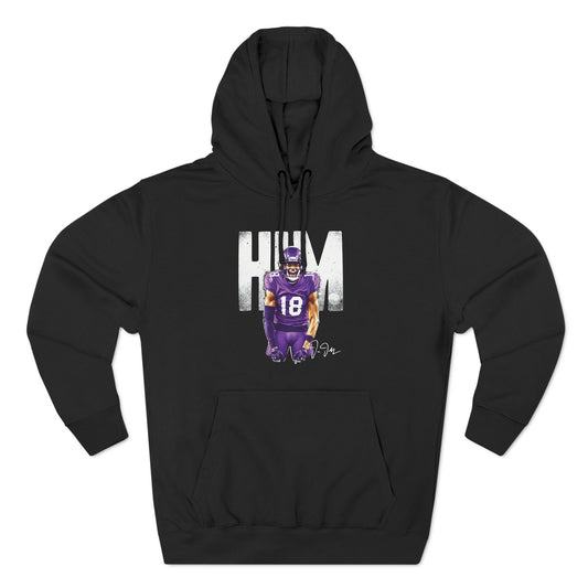 He Is Him Hoodie – Justin Jefferson Vikings Edition