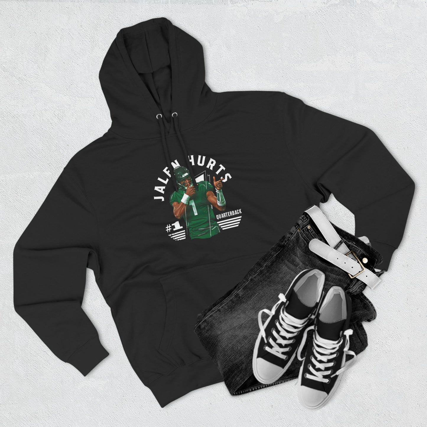 Eagles Triple Threat Hoodie – Hurts, Brown, and Smith Edition