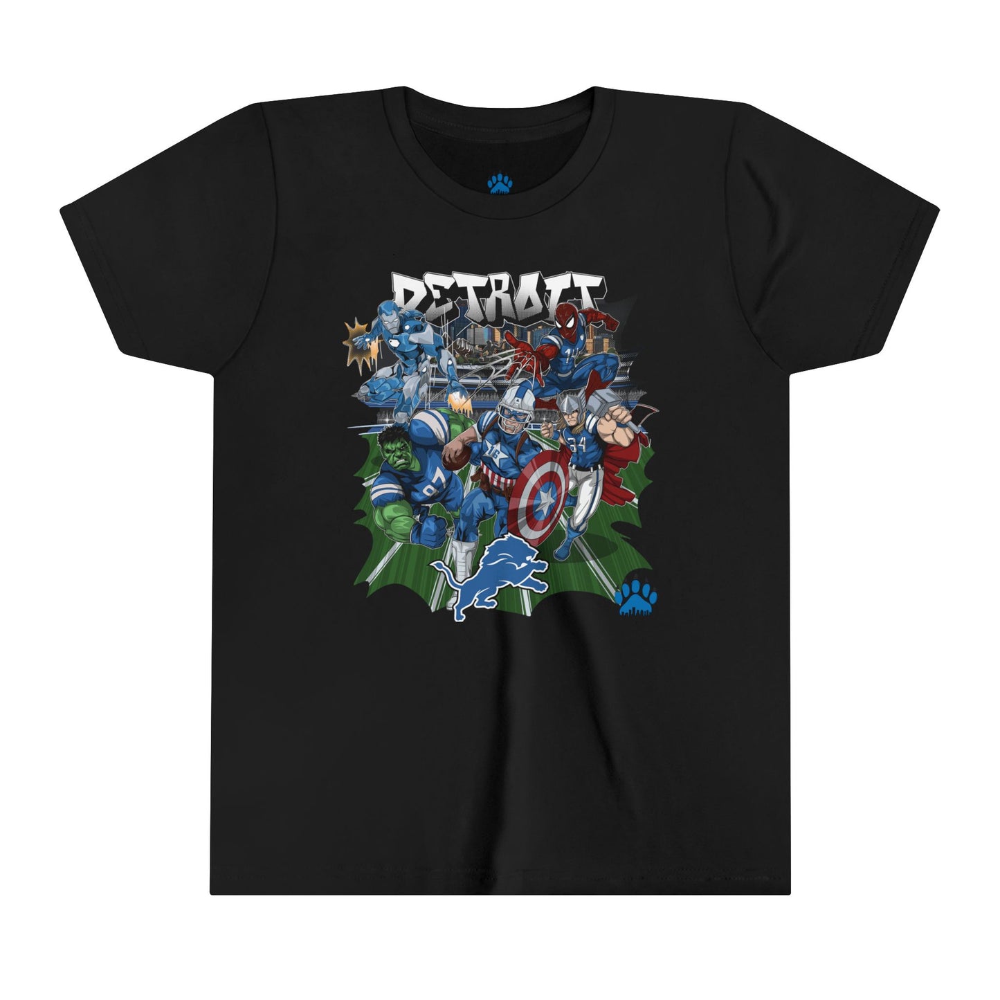 Marvel Heroes of Detroit Youth T-shirt