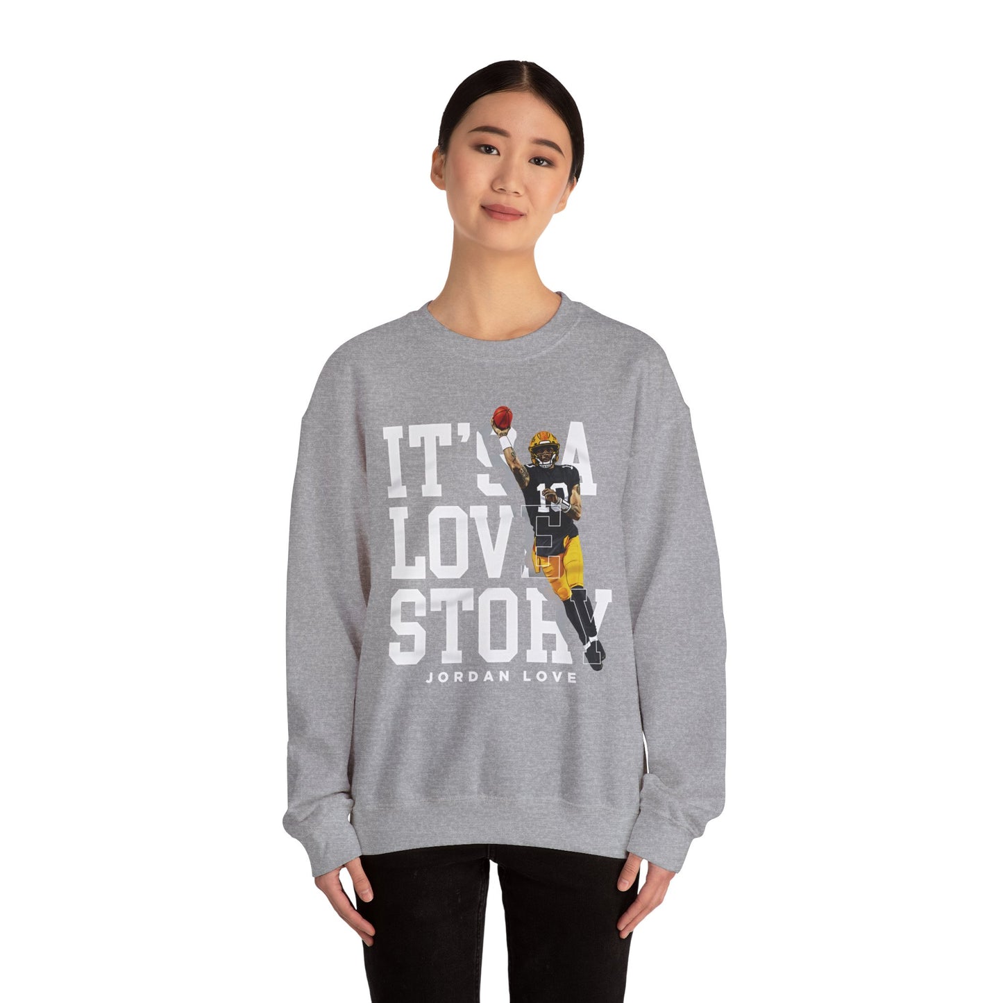 It’s a Love Story Sweatshirt – Jordan Love Packers Edition