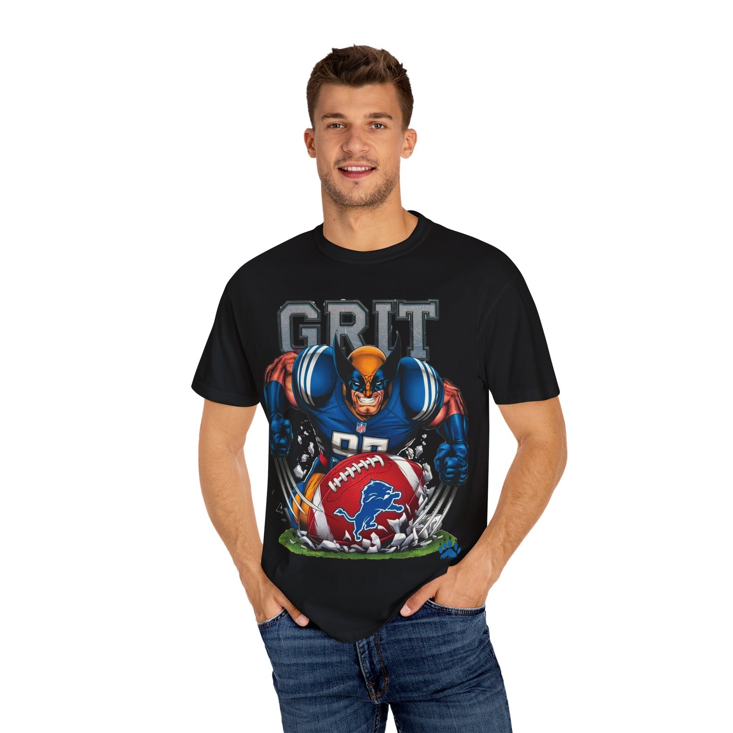 Detroit Lions Wolverine Grit Premium T-shirt